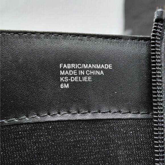 Karen Scott Womens Knee High Riding Boots 6M Black Western Buckle Equestrian - Picture 12 of 13